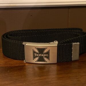 Vintage Juxtapoz Art & Culture Magazine Unisex Military Web Style Black Belt